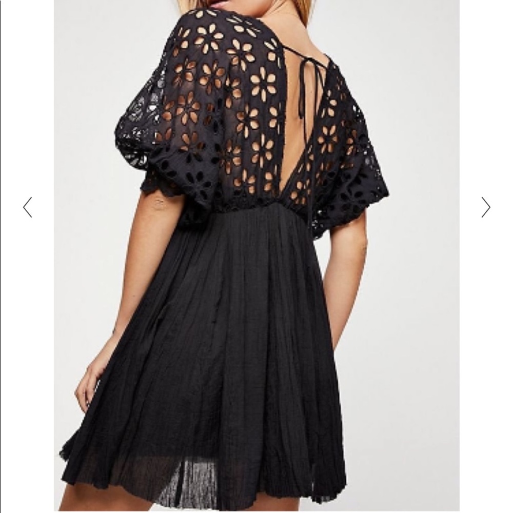 Free People Black Bella Norte Dress